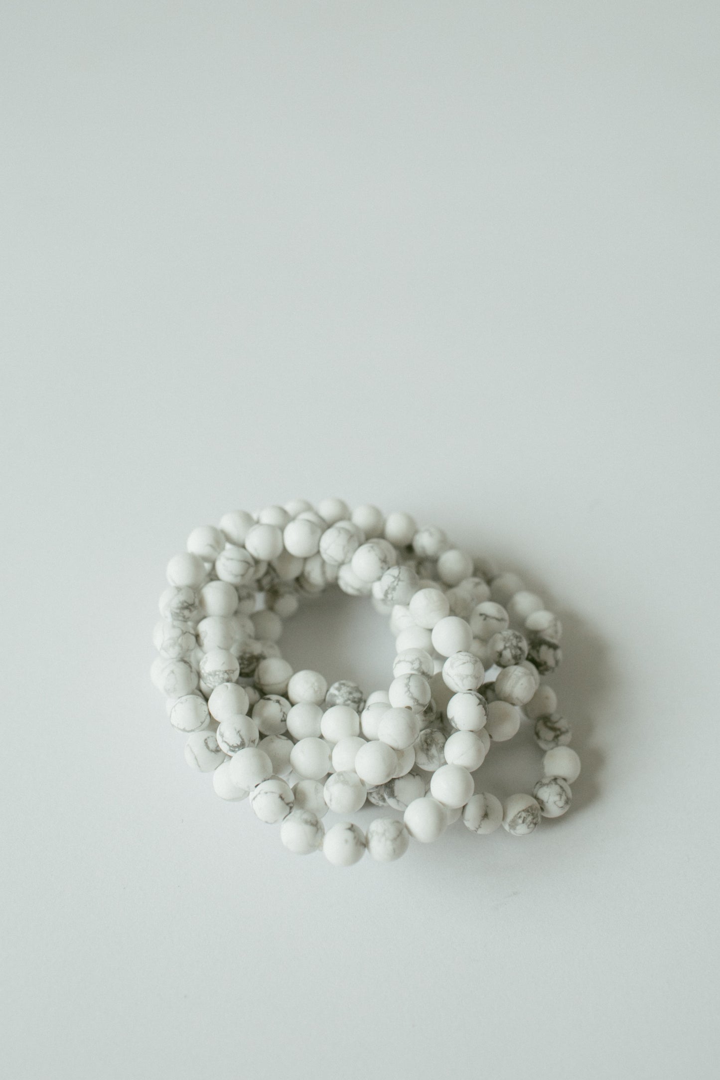 Matte Howlite Beaded Bracelet