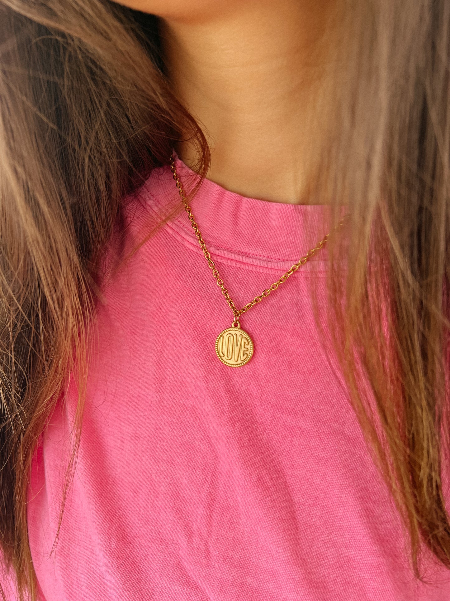 Gold LOVE Necklace