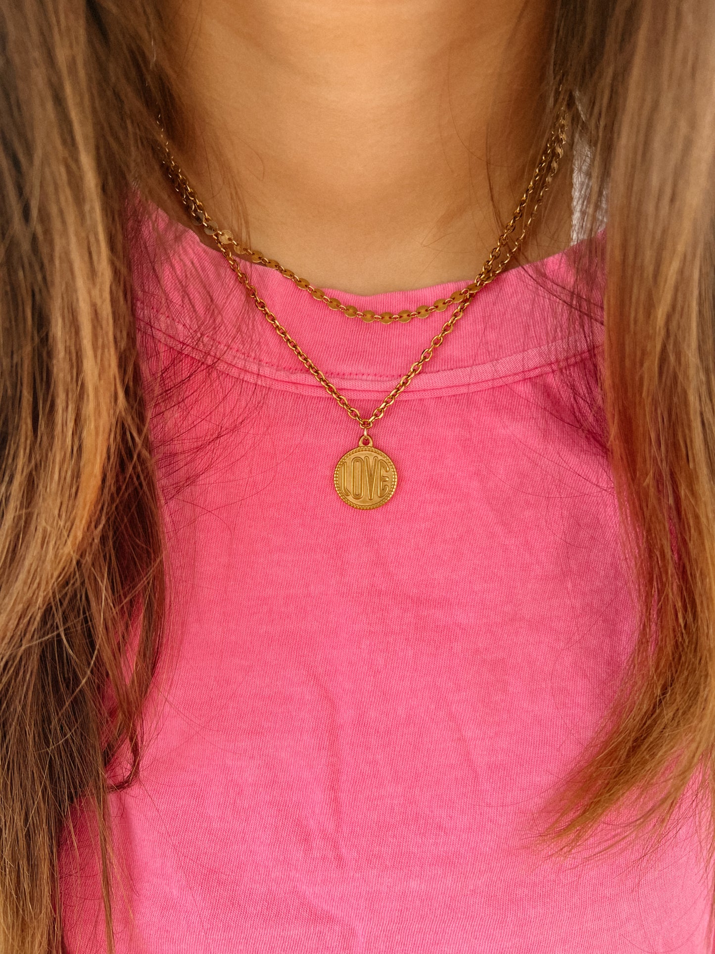 Gold LOVE Necklace