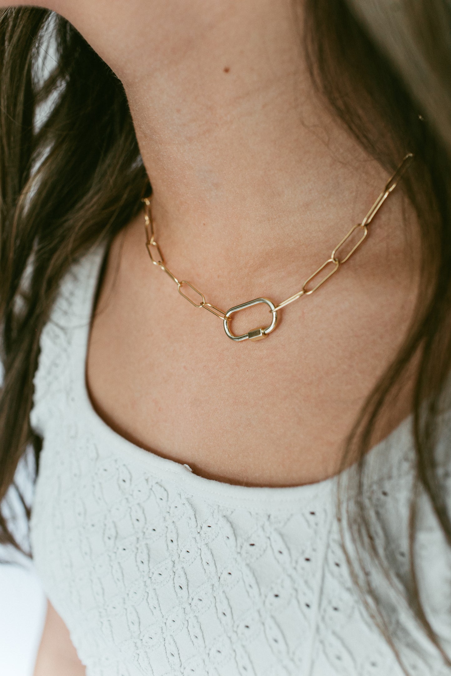 The Golden Carabiner Necklace