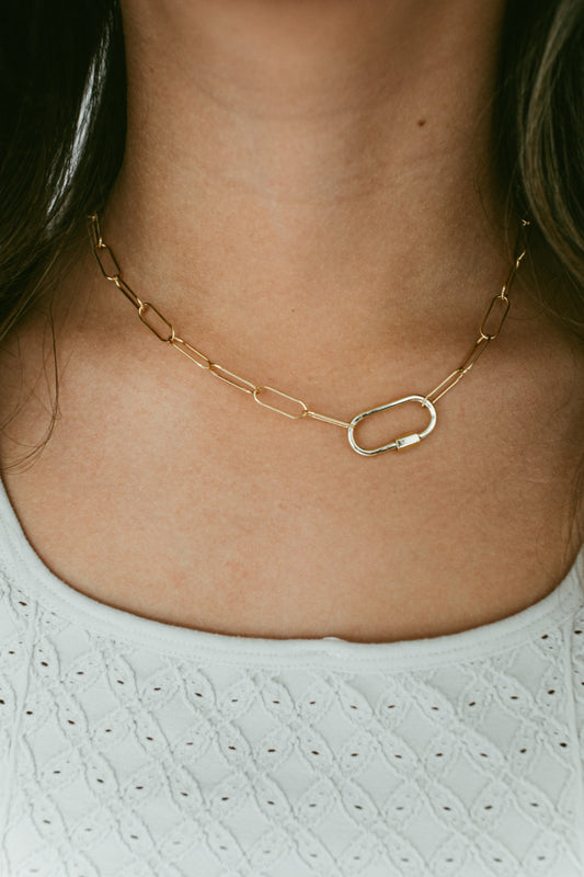 The Golden Carabiner Necklace