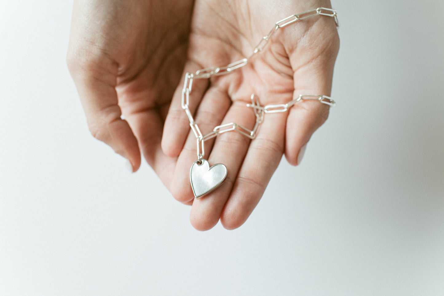 Pearly Heart Necklace