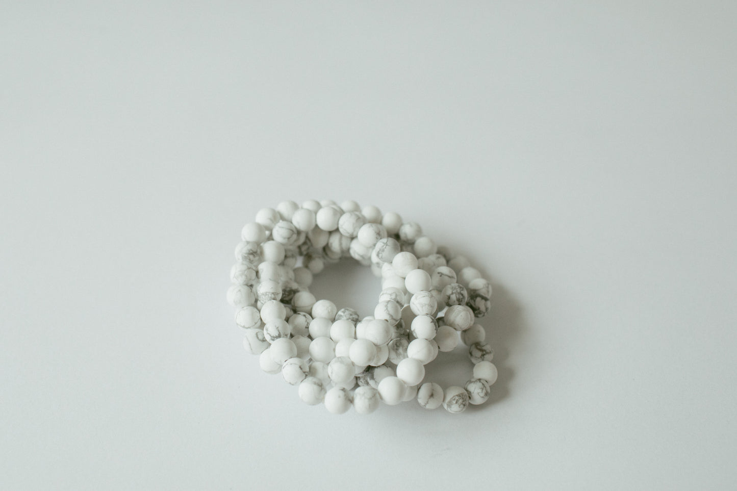 Matte Howlite Beaded Bracelet