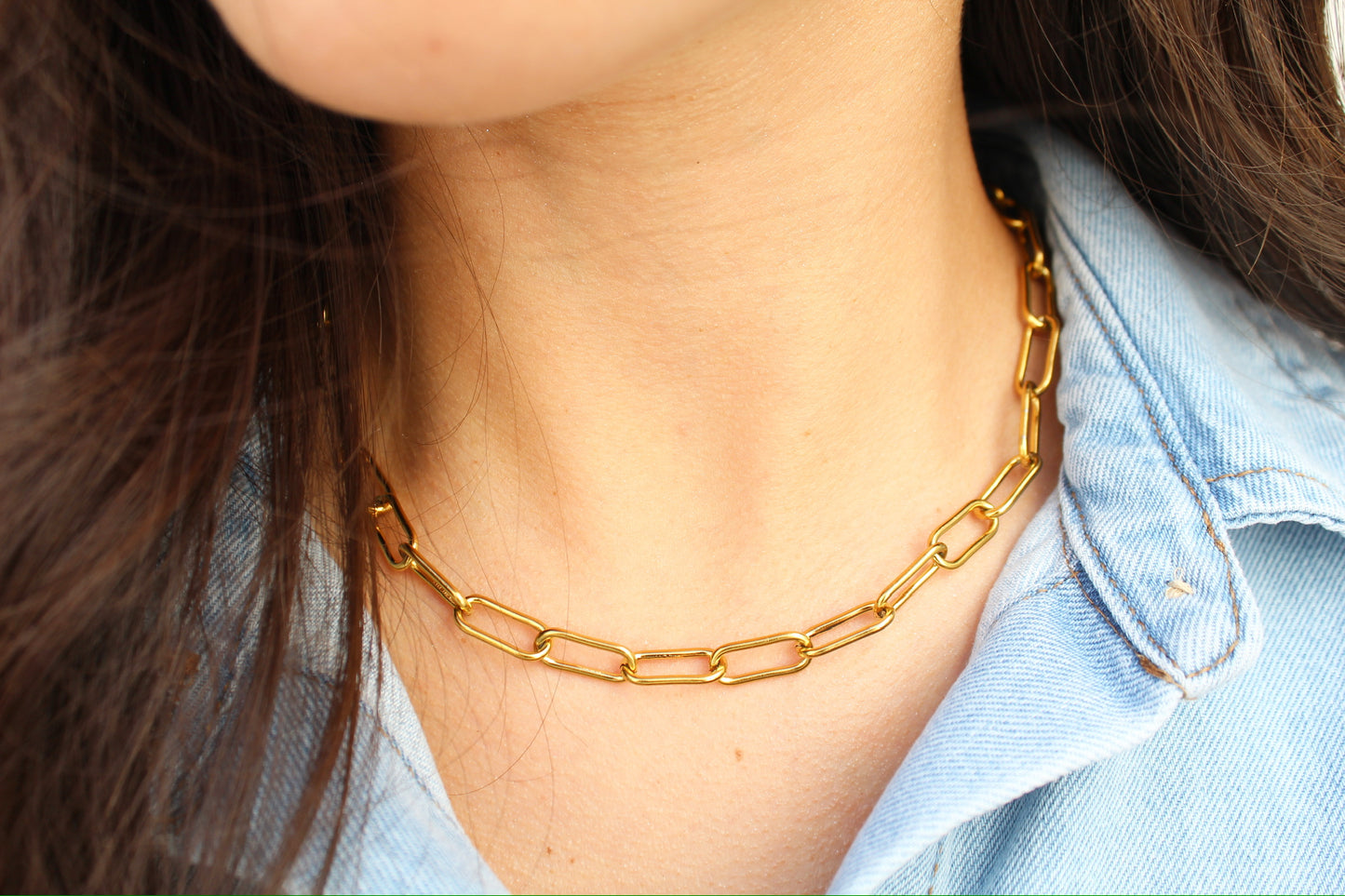 Chunky Paperclip Necklace