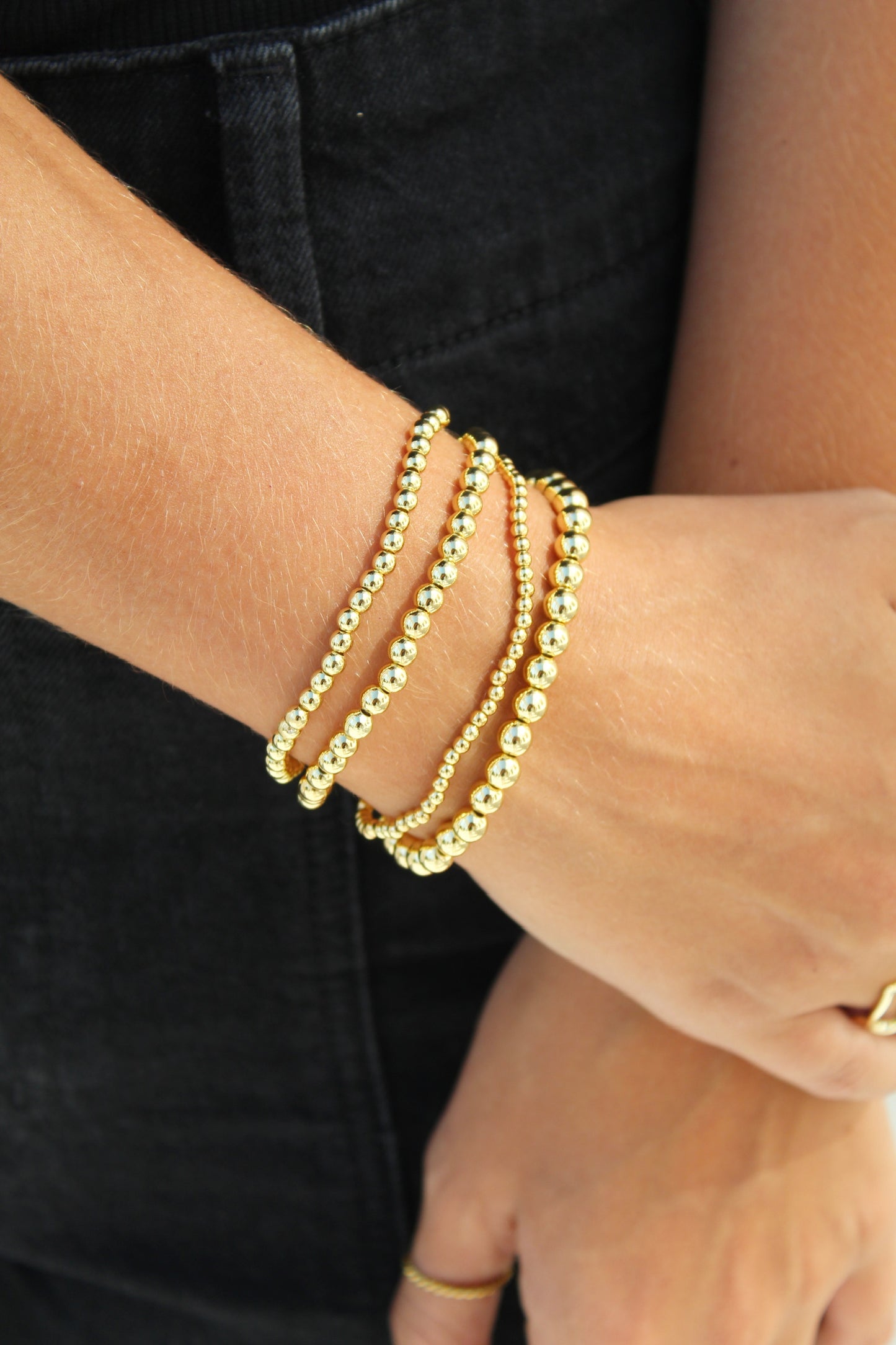 Gold Beaded Bracelet