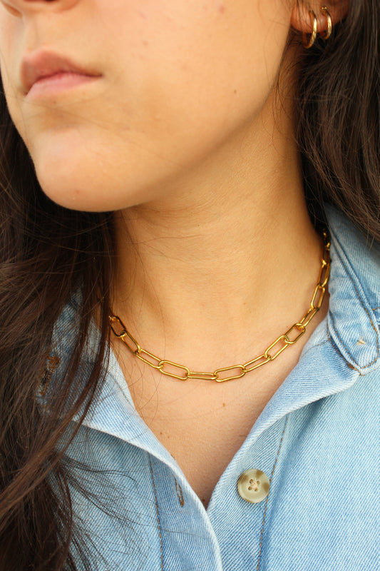 Chunky Paperclip Necklace