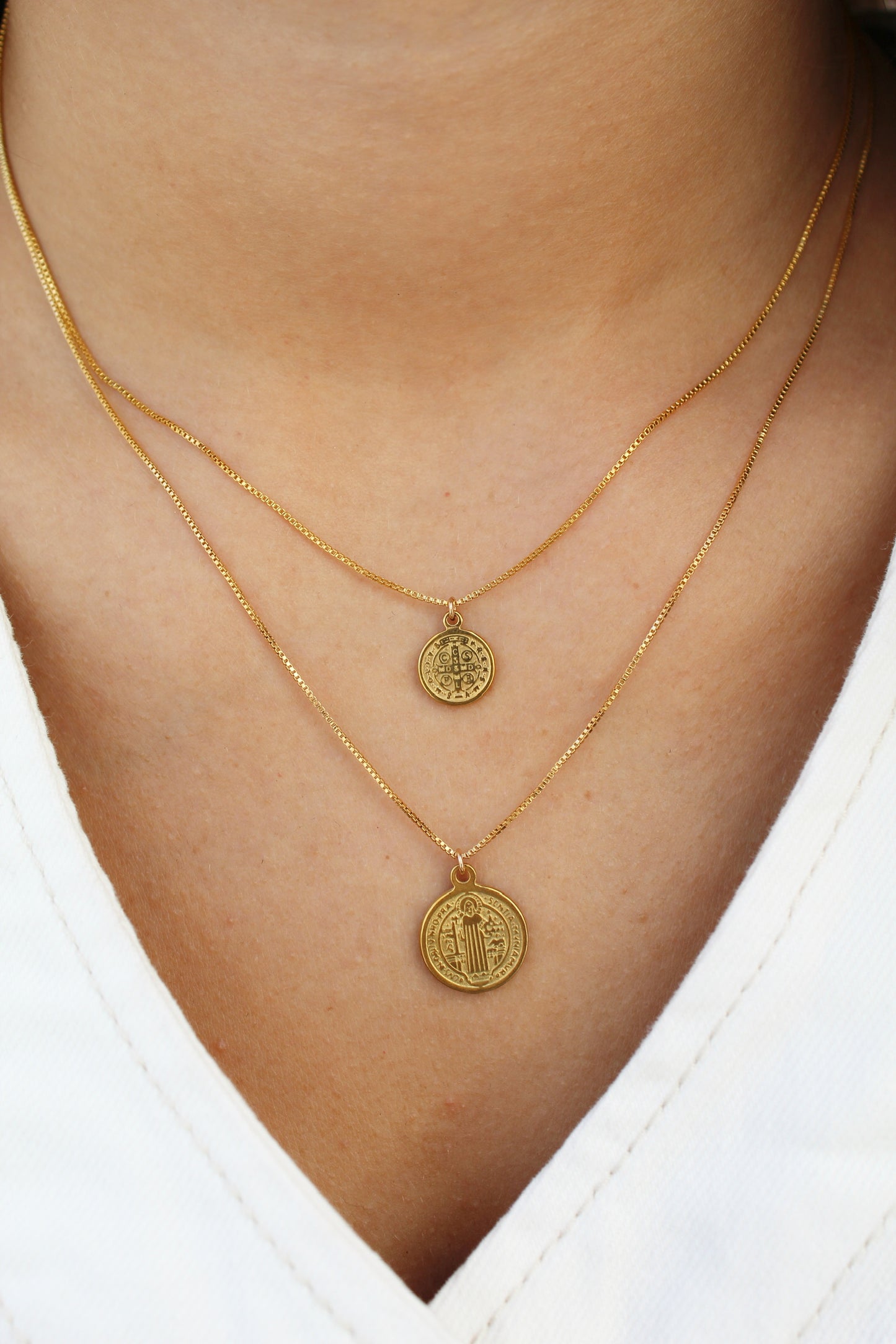 Layered Token Necklace